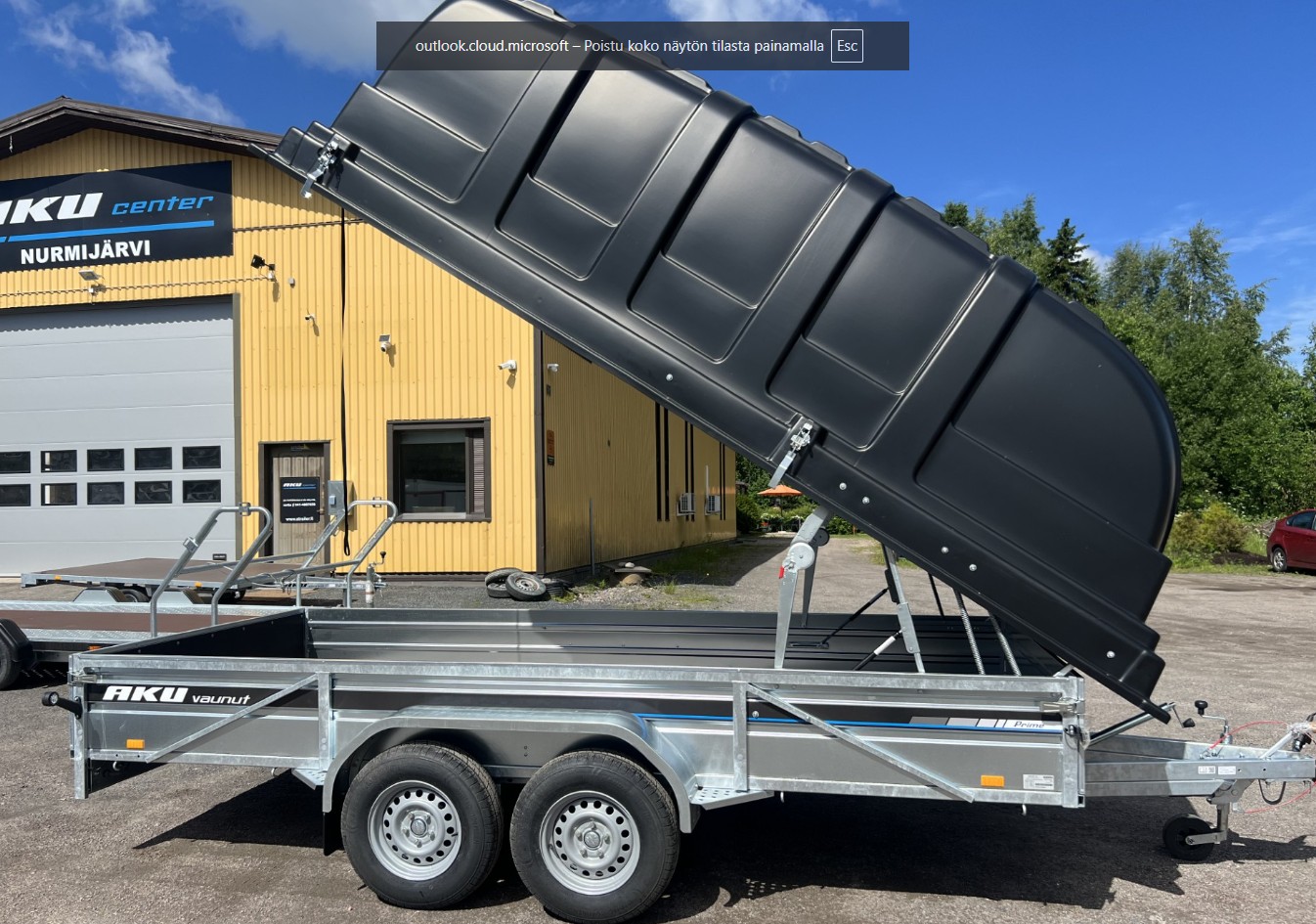 AKU CP410-DRBH kippiruuvilla ja kuomulla, lisäjouset+tuulihaka - Image 2
